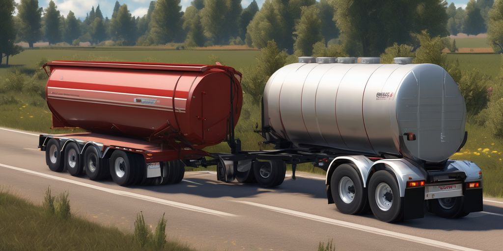 4 axle grain trailer