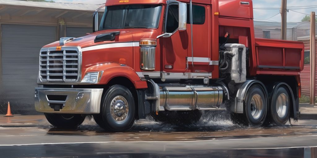 truck washing