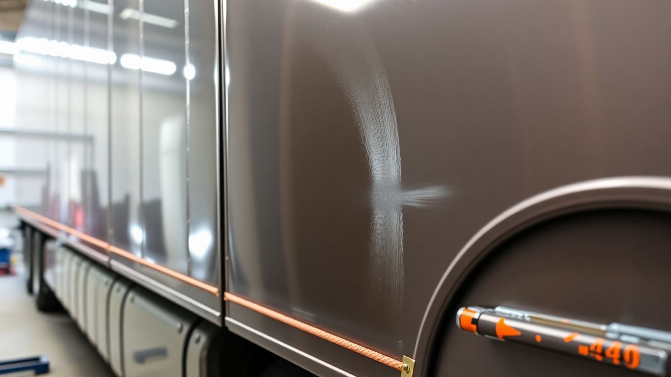 Carreta em funilaria e pintura profissional.